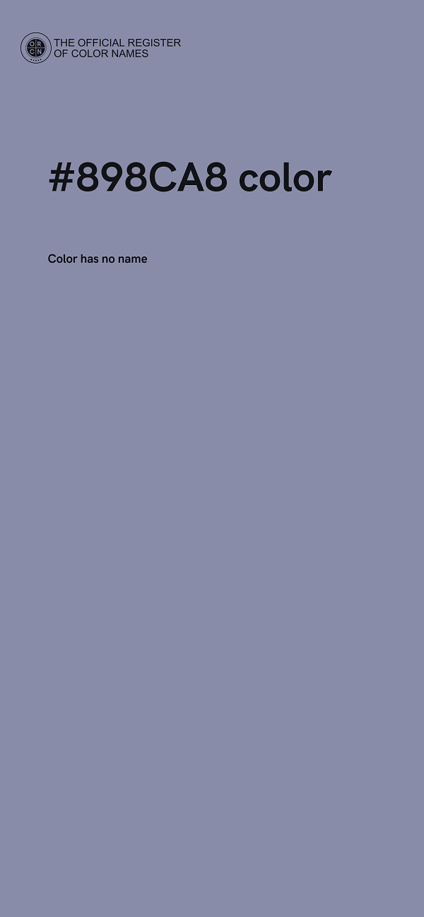 #898CA8 color image