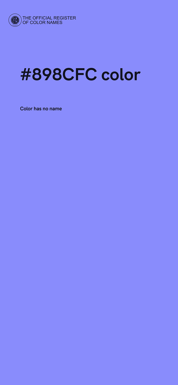 #898CFC color image