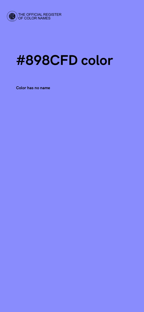 #898CFD color image