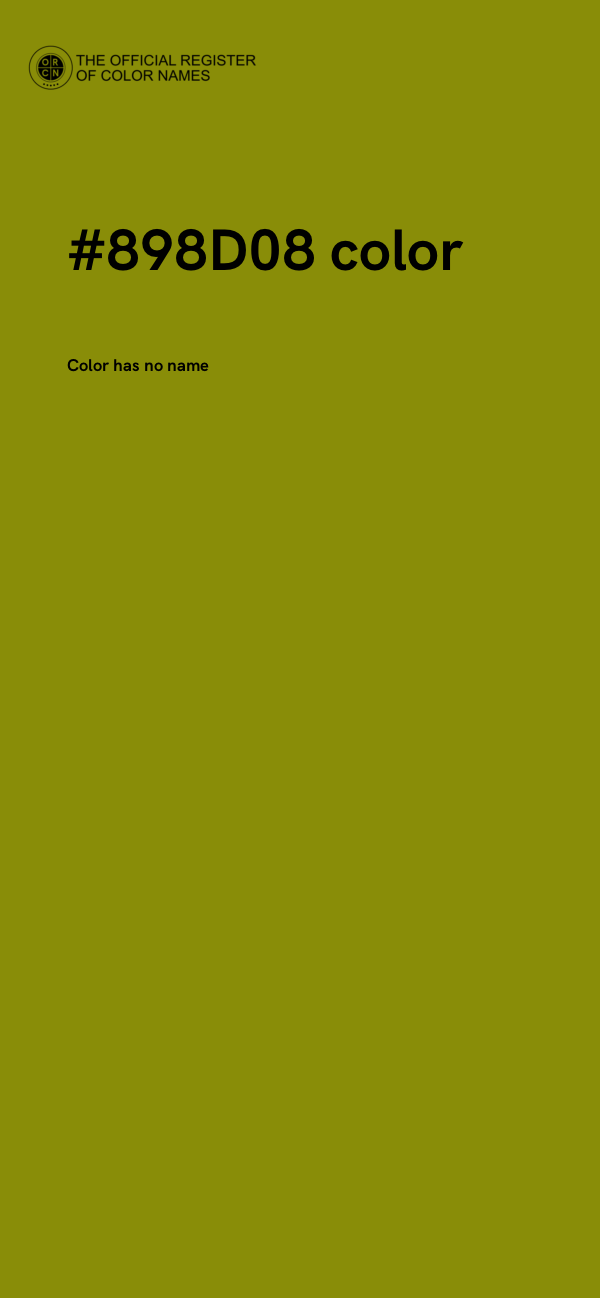 #898D08 color image