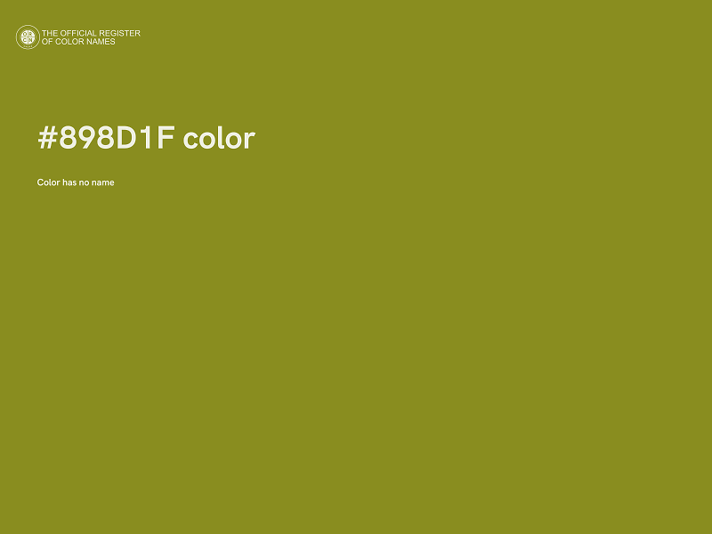 #898D1F color image