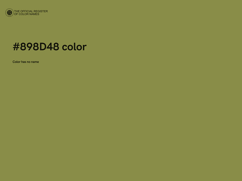 #898D48 color image