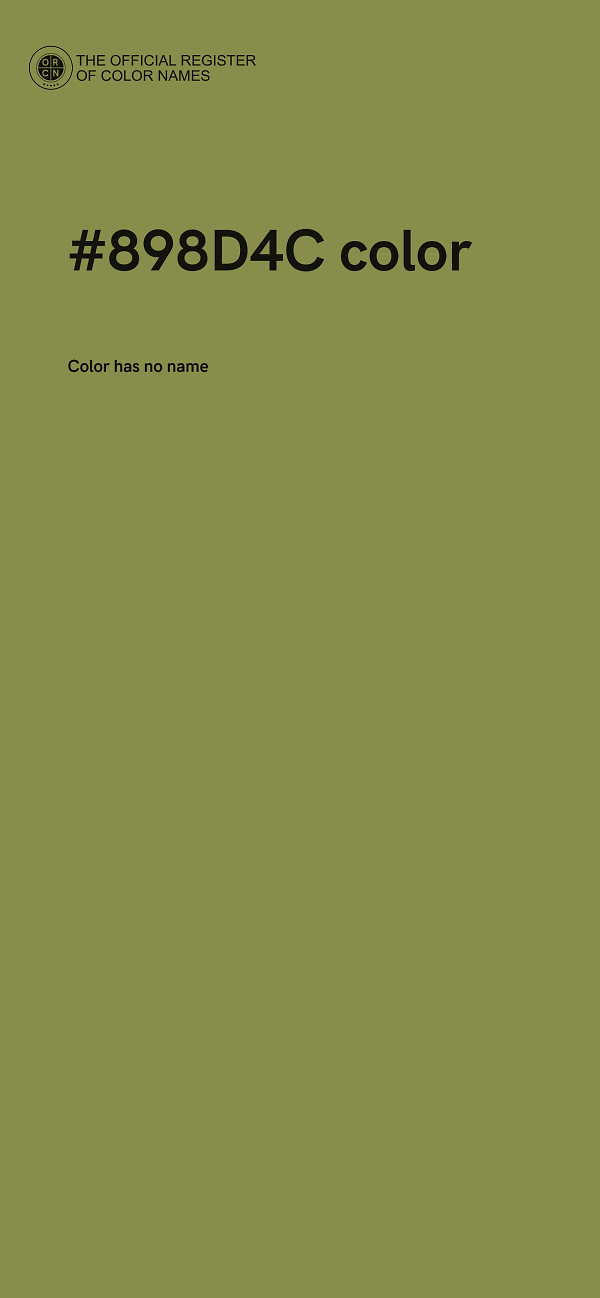 #898D4C color image