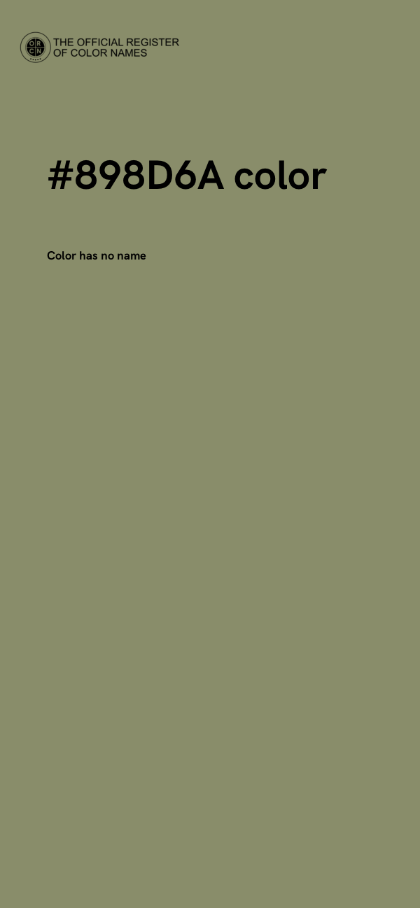 #898D6A color image