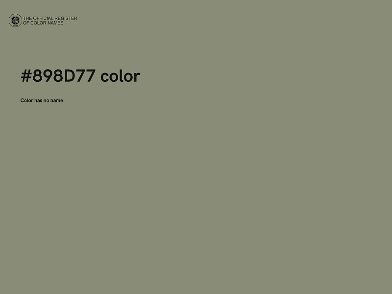 #898D77 color image