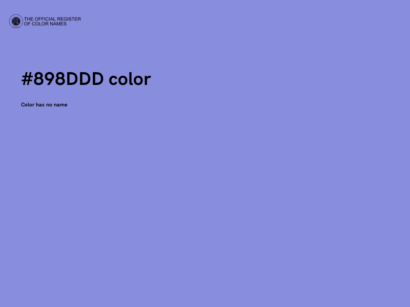 #898DDD color image