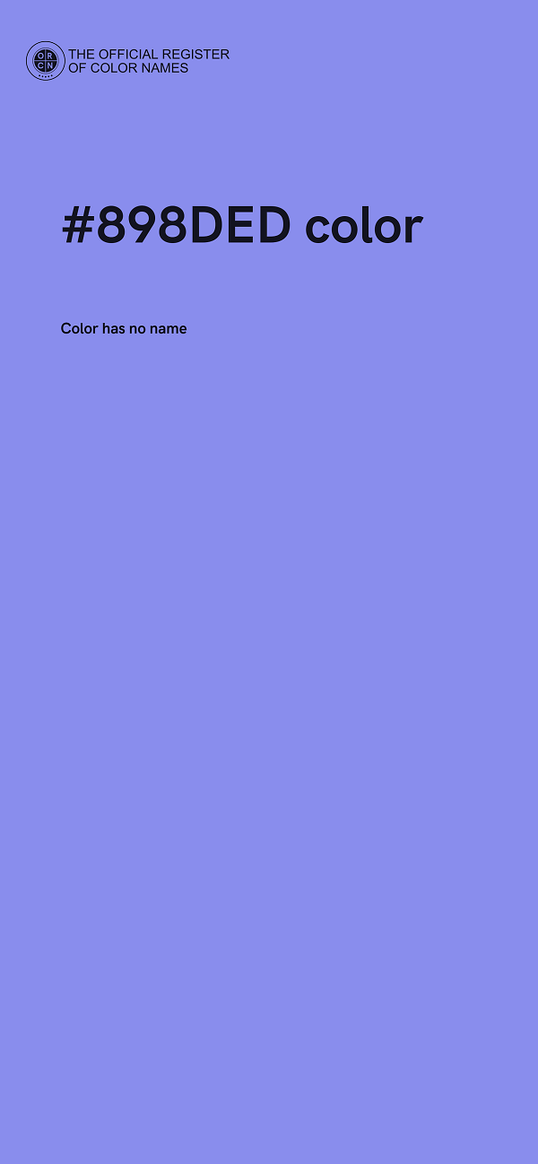 #898DED color image