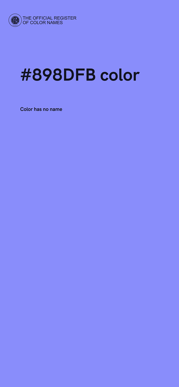 #898DFB color image
