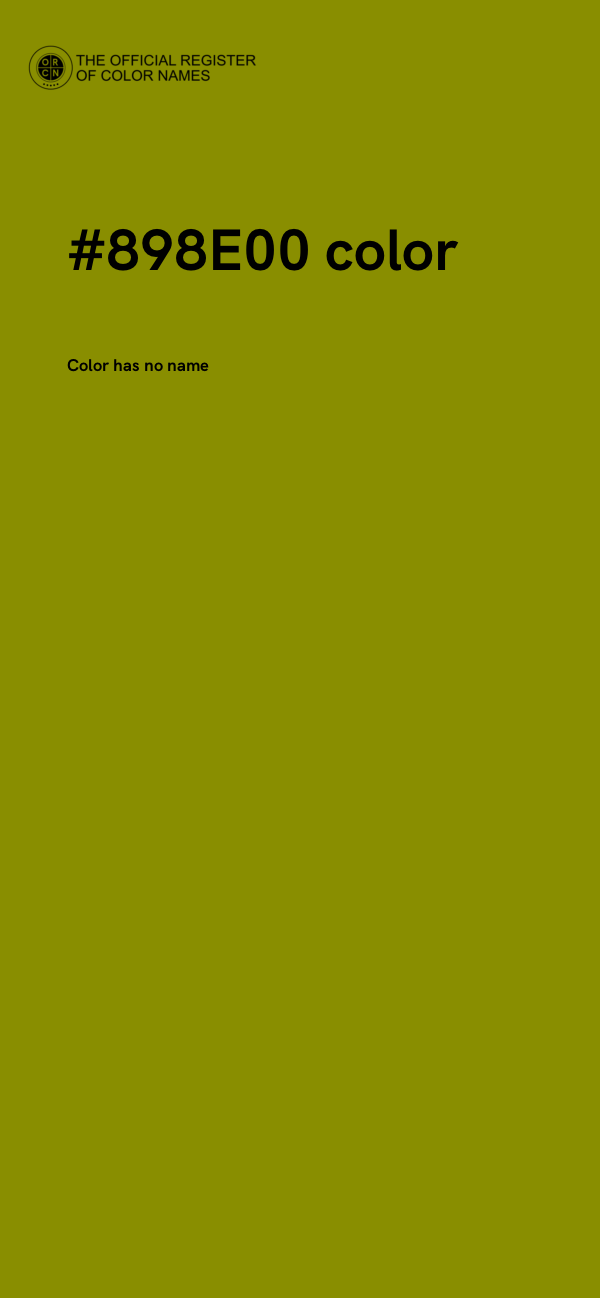 #898E00 color image