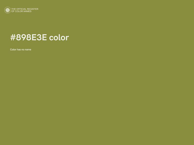 #898E3E color image