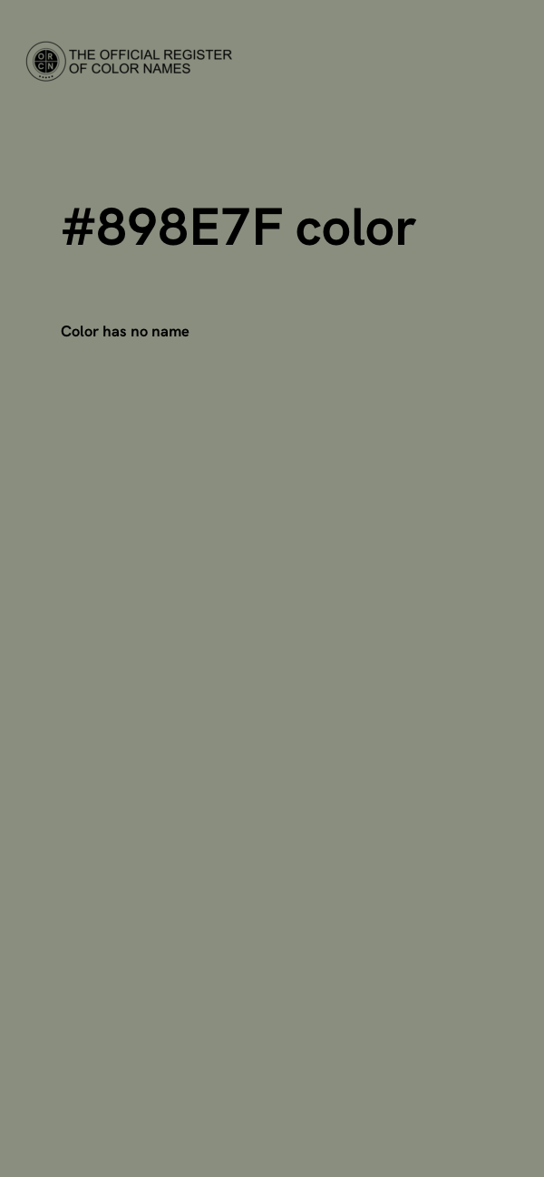 #898E7F color image