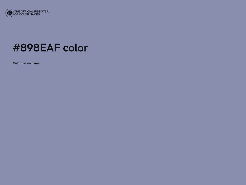 #898EAF color image