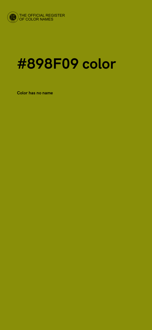 #898F09 color image