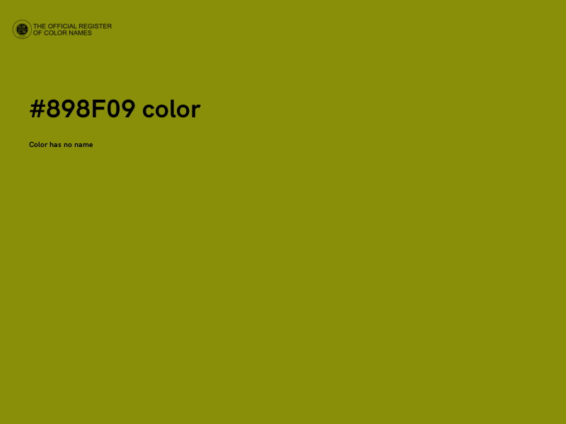 #898F09 color image