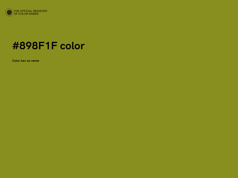 #898F1F color image
