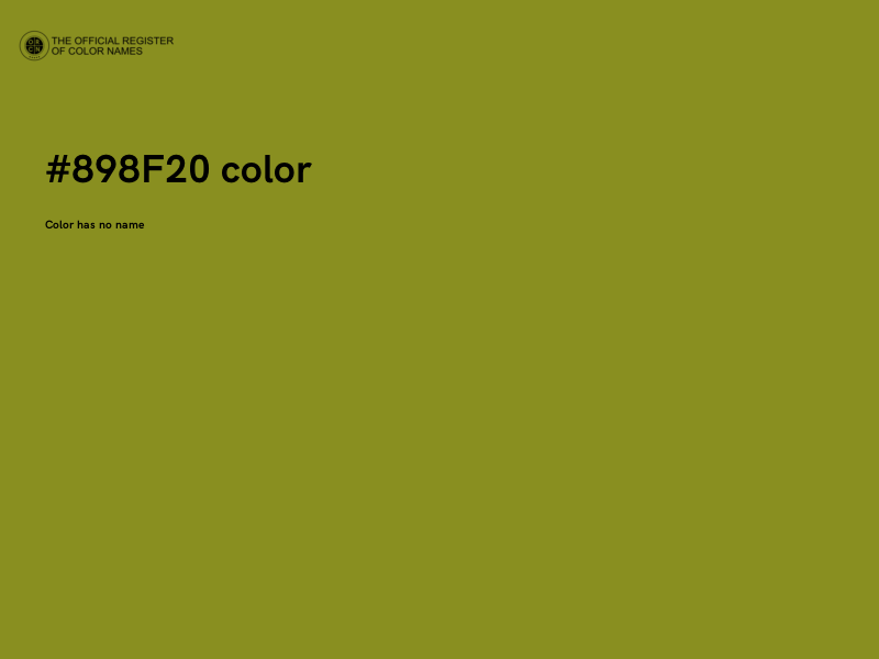 #898F20 color image