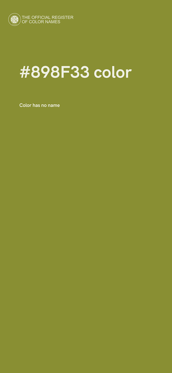 #898F33 color image