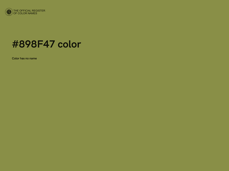 #898F47 color image
