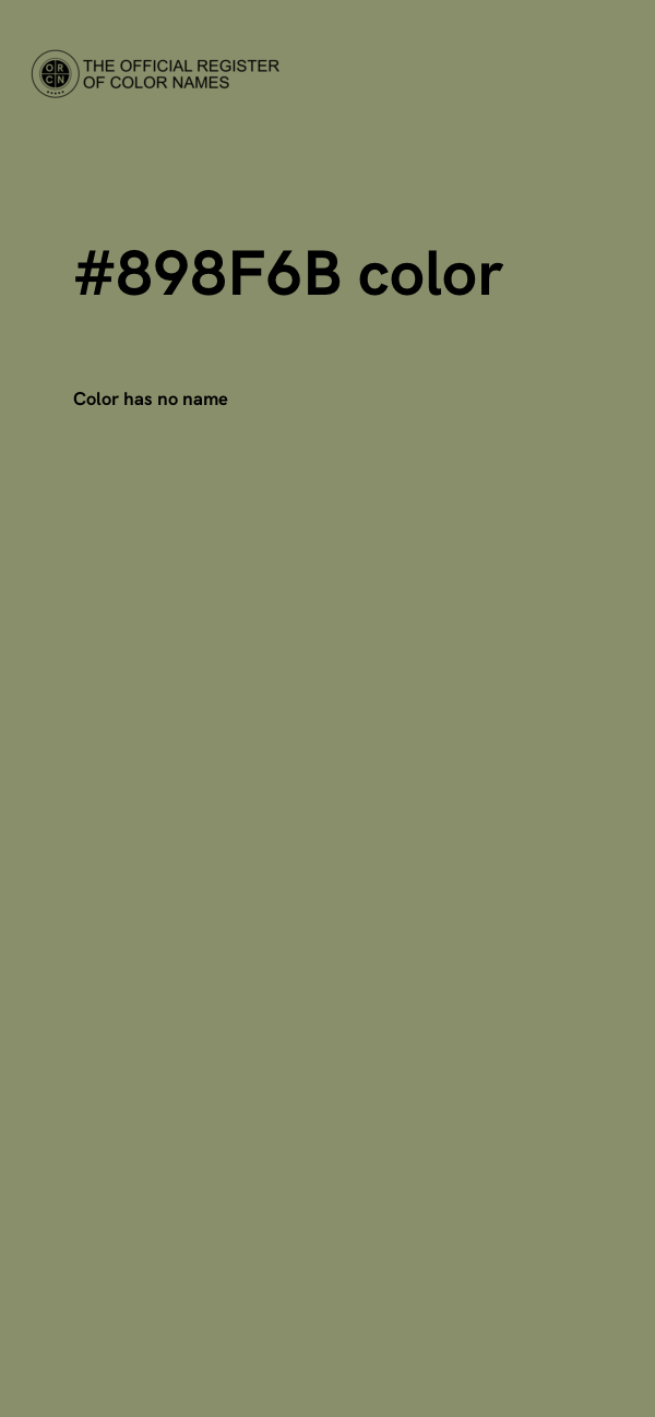 #898F6B color image