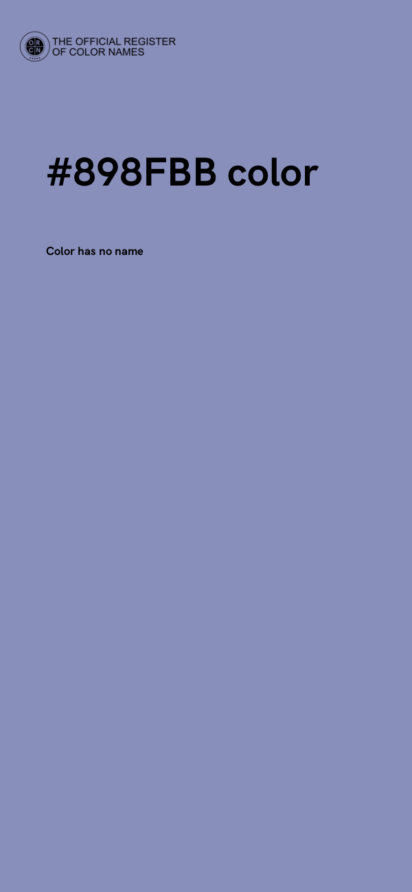#898FBB color image