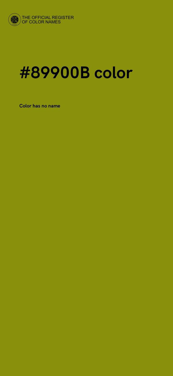 #89900B color image