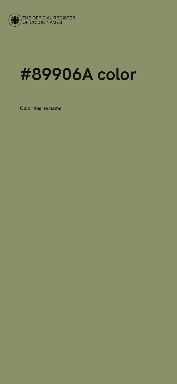 #89906A color image