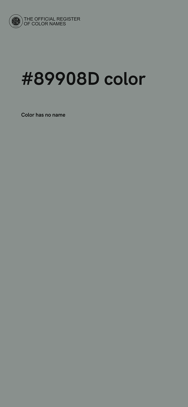 #89908D color image