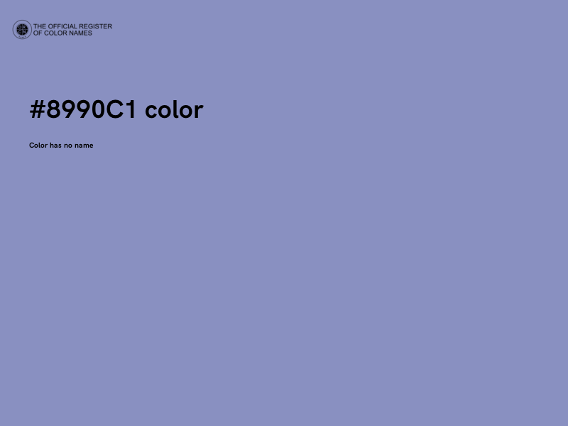 #8990C1 color image