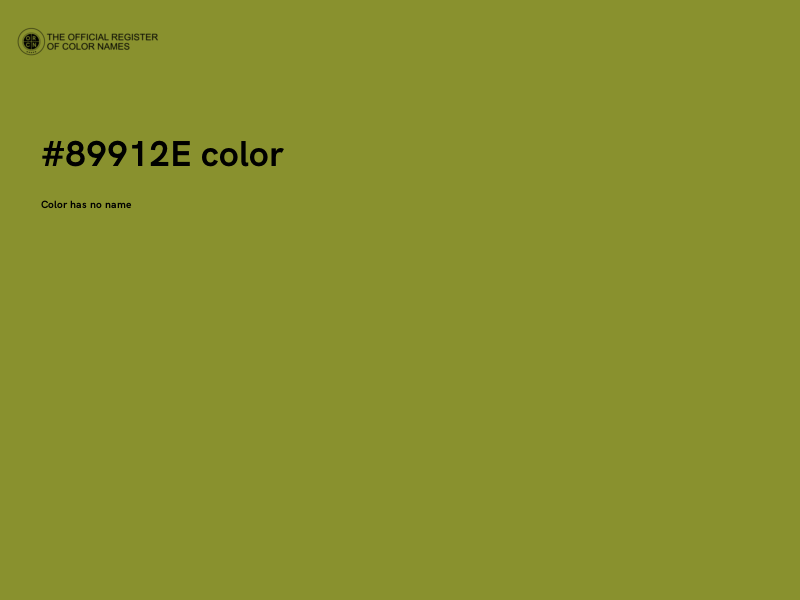 #89912E color image
