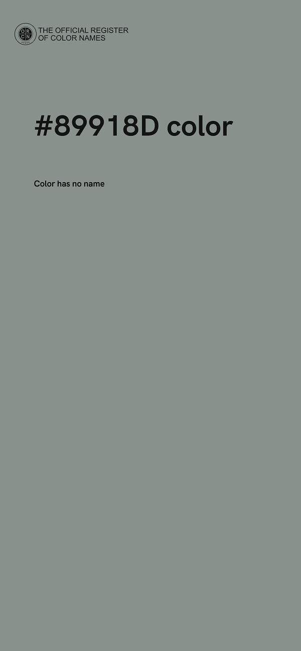 #89918D color image