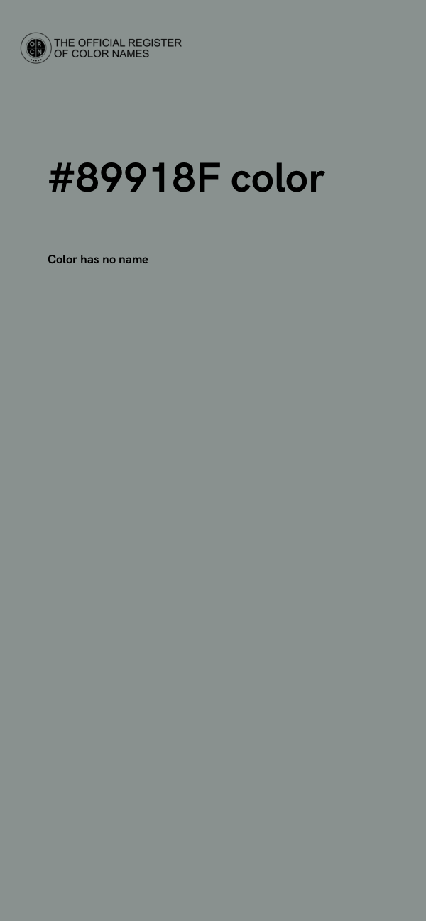 #89918F color image