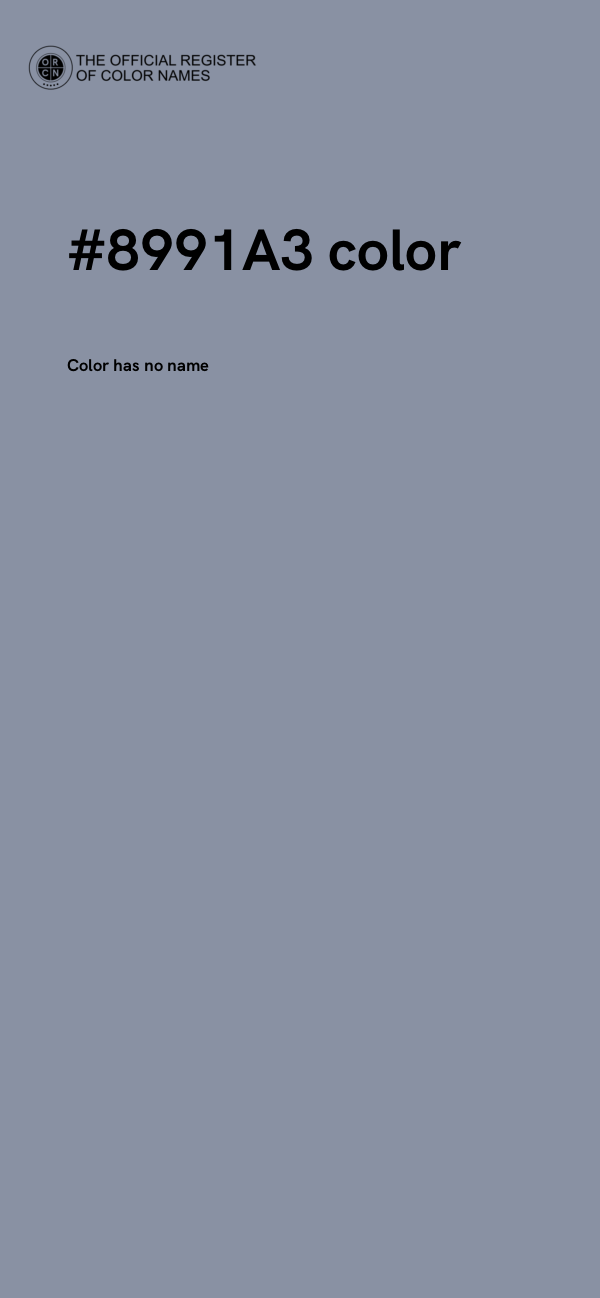 #8991A3 color image