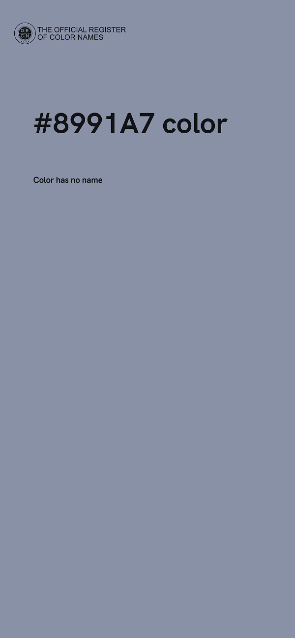 #8991A7 color image
