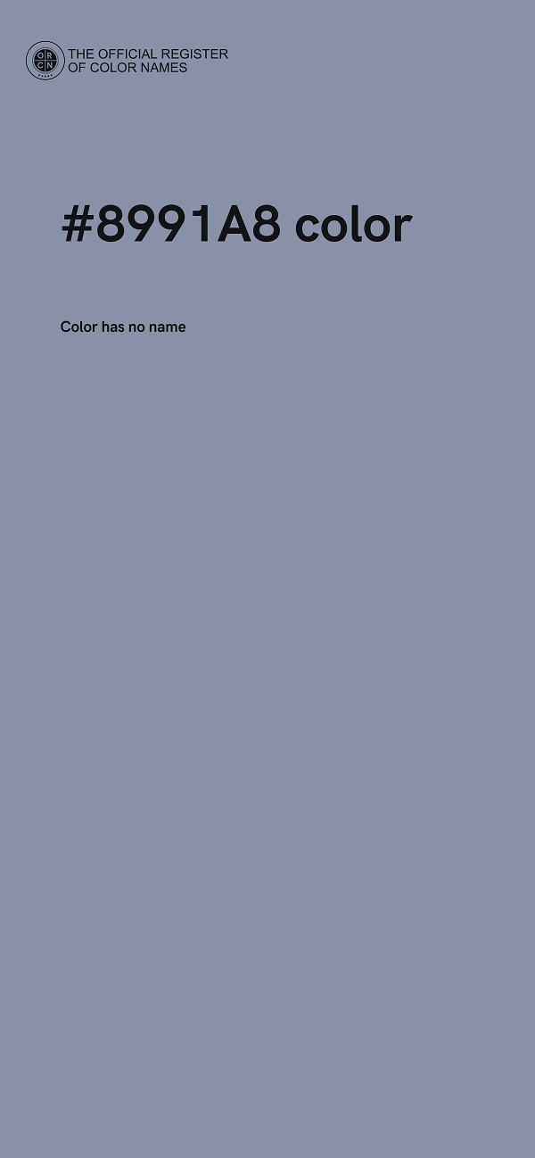 #8991A8 color image