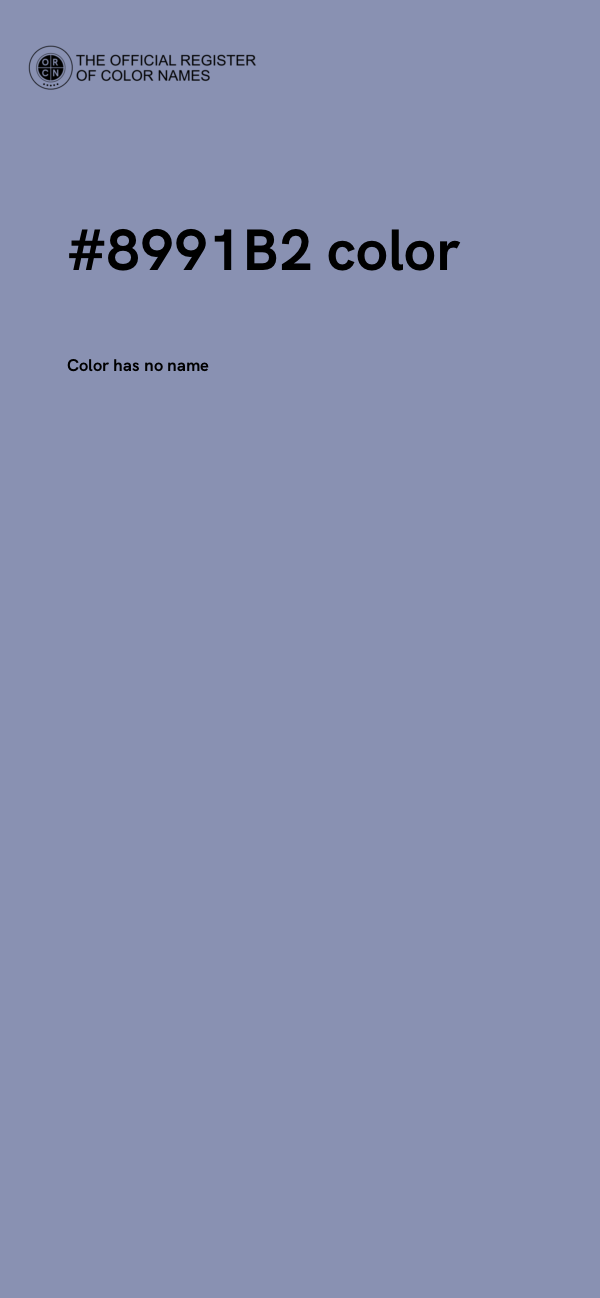 #8991B2 color image