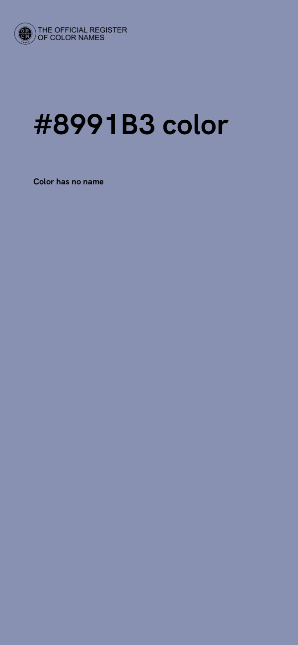 #8991B3 color image