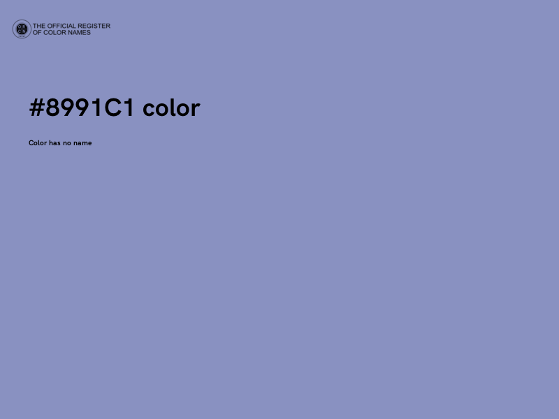 #8991C1 color image