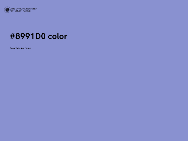#8991D0 color image