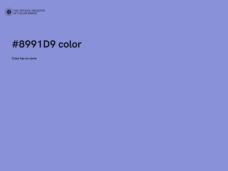 #8991D9 color image