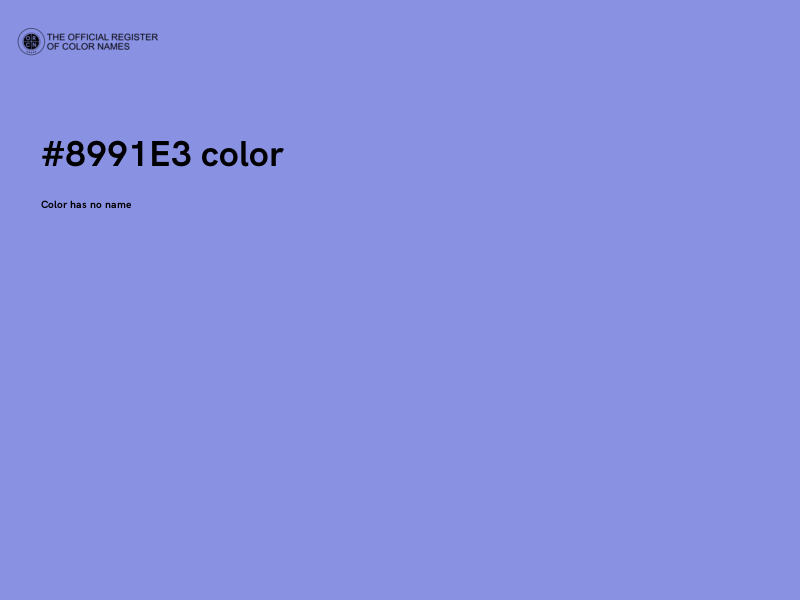 #8991E3 color image