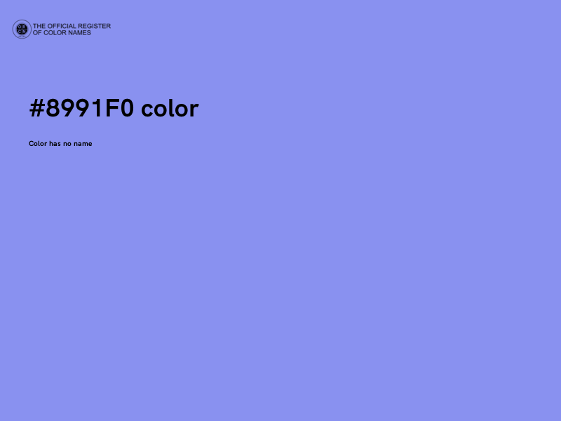 #8991F0 color image