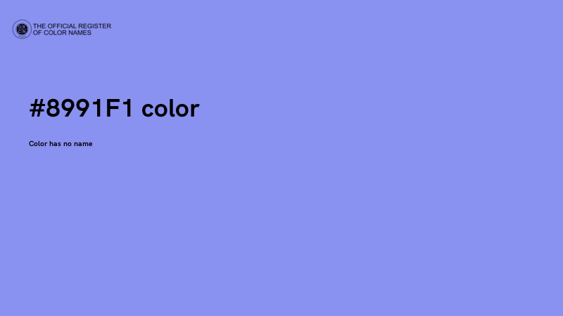 #8991F1 color image