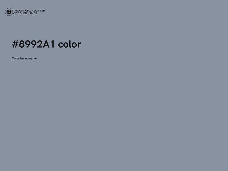 #8992A1 color image