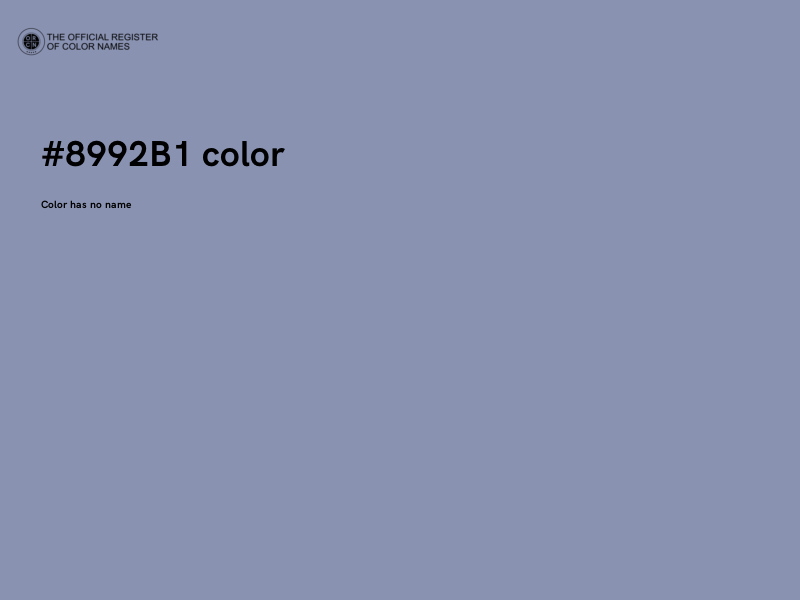 #8992B1 color image