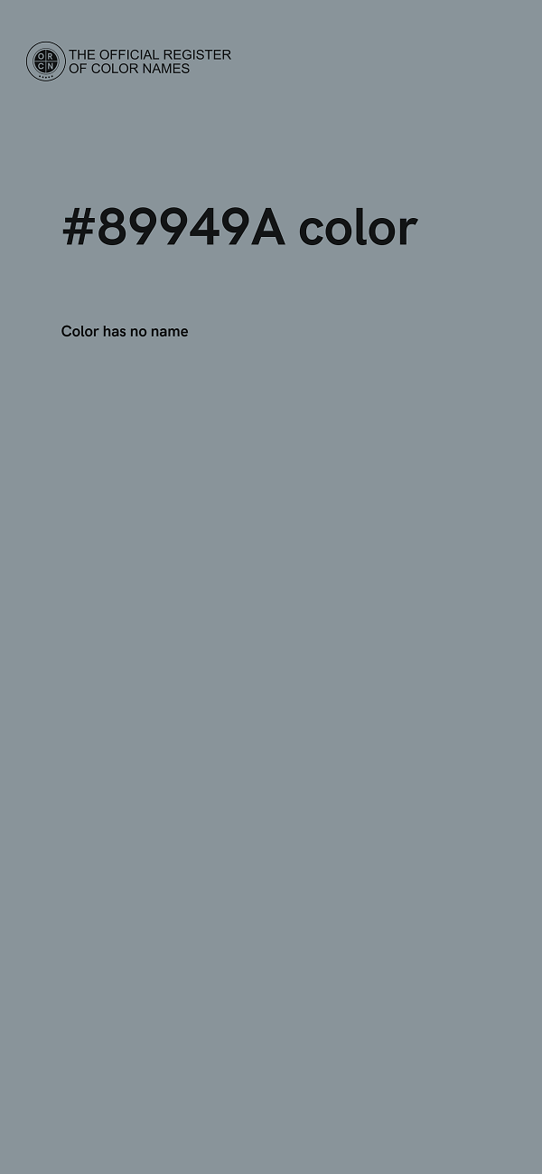 #89949A color image