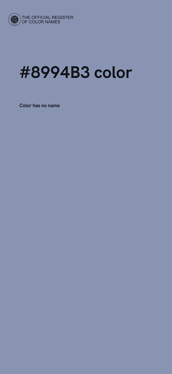 #8994B3 color image