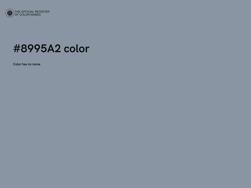 #8995A2 color image