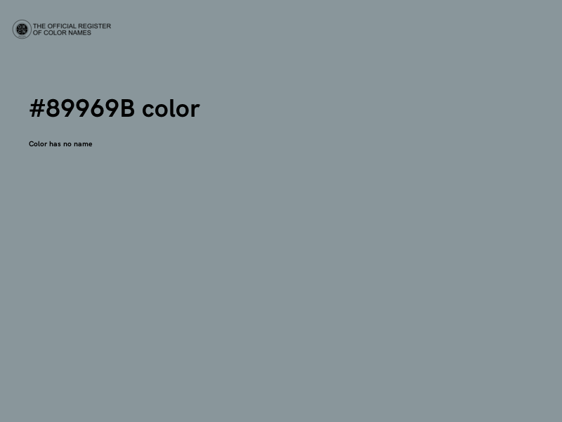 #89969B color image