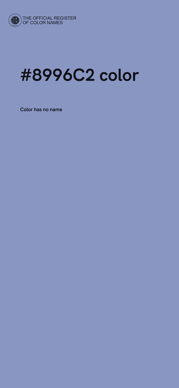 #8996C2 color image
