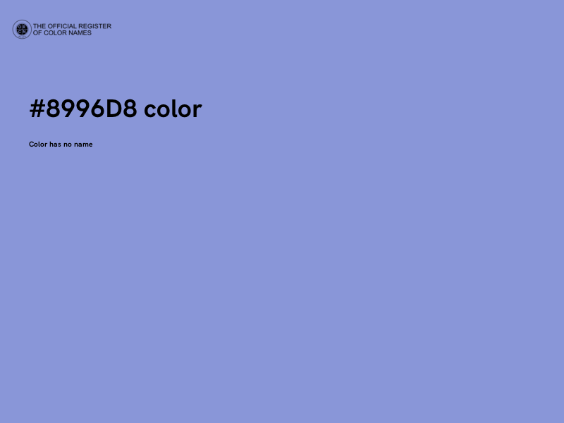 #8996D8 color image